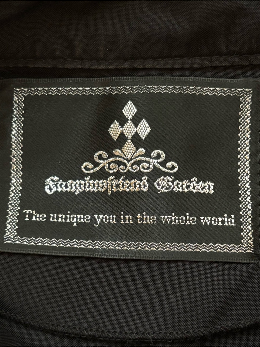 Fanplusfriend Victorian Lolita Black Ruffled High-Collar Button Down Top Large - Picture 7 of 9